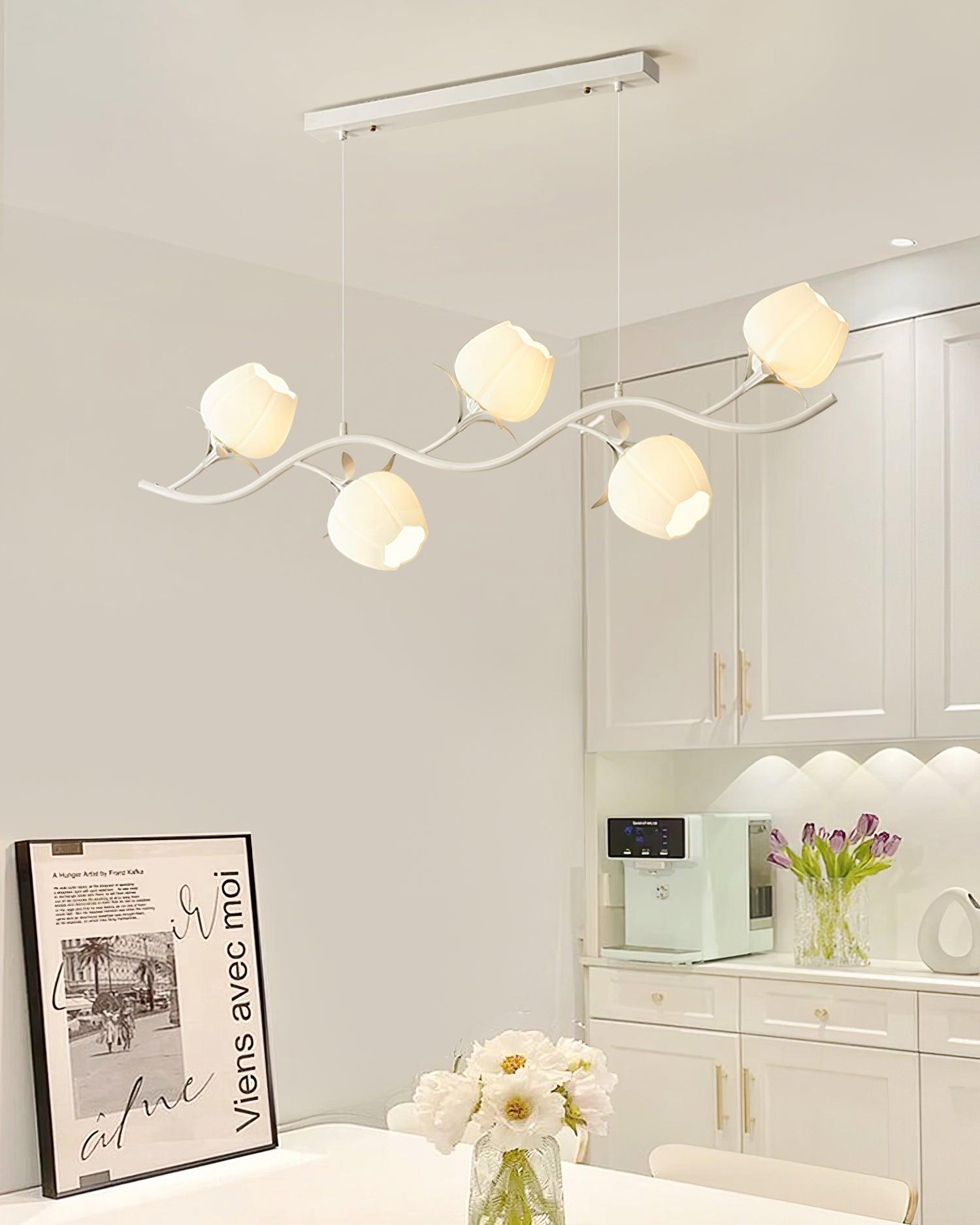 Lustra Chandelier Floral Glass - Letslighting