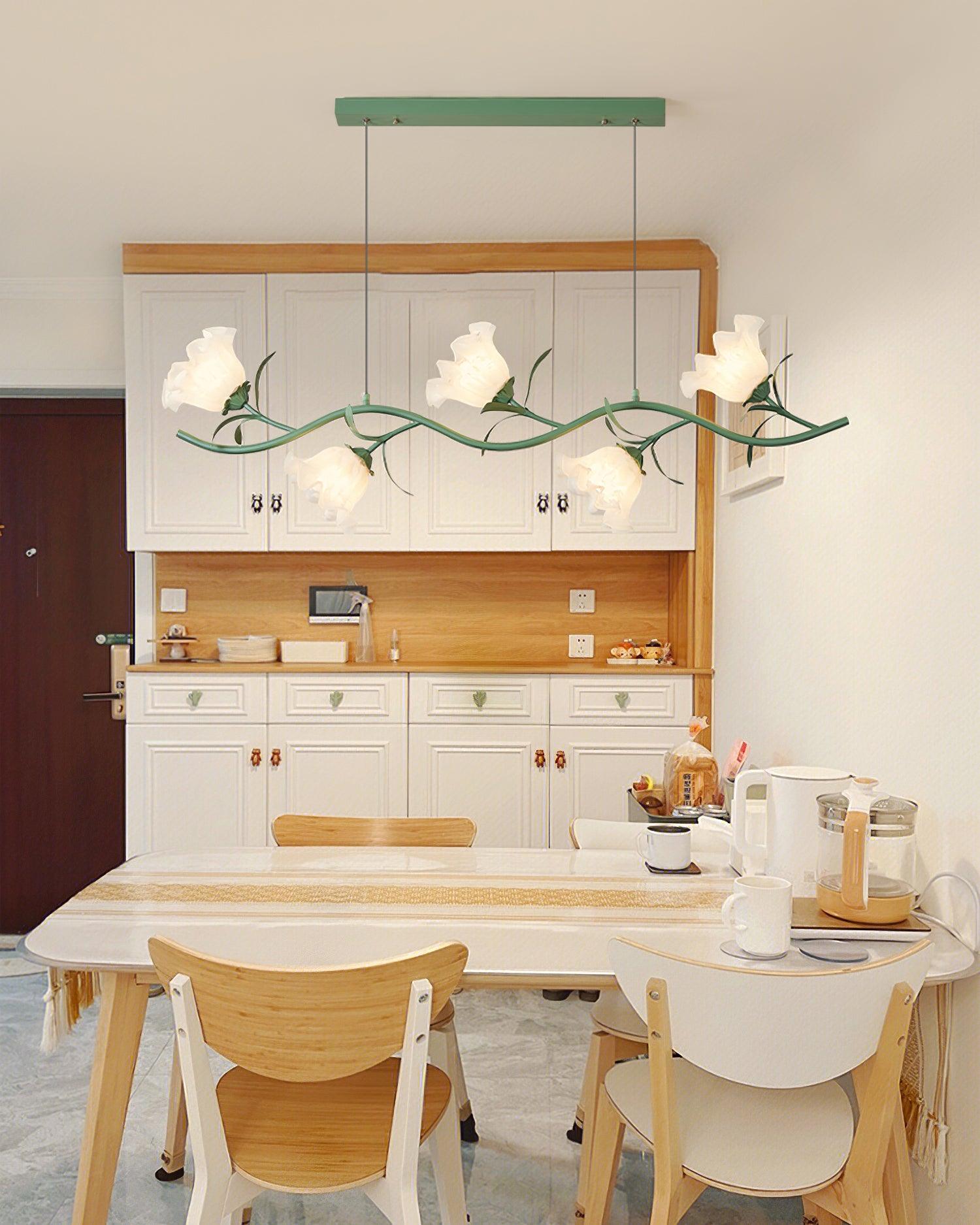 Lustra Chandelier Floral Glass - Letslighting
