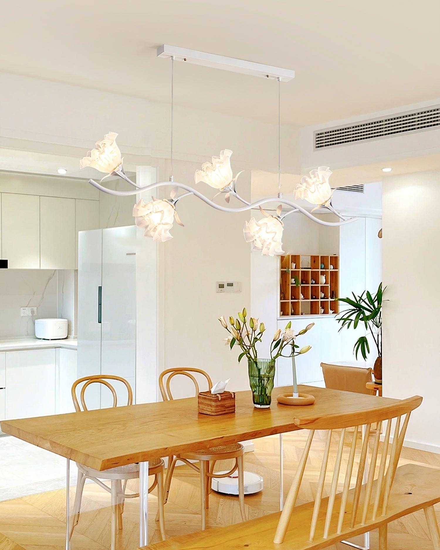 Lustra Chandelier Floral Glass - Letslighting
