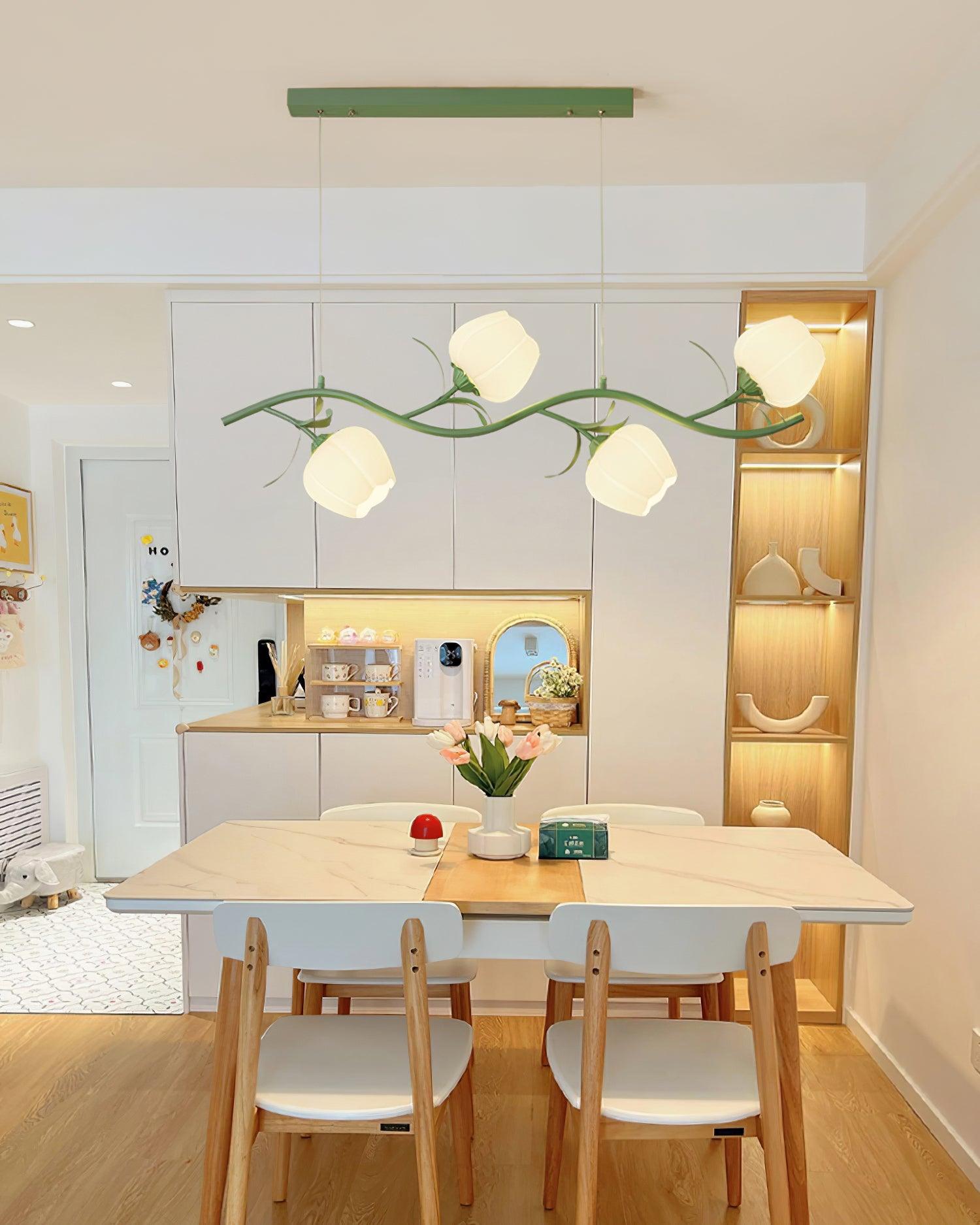Lustra Chandelier Floral Glass - Letslighting