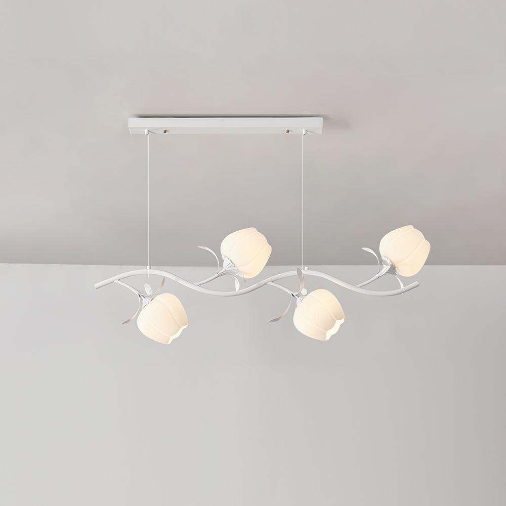 Lustra Chandelier Floral Glass - Letslighting