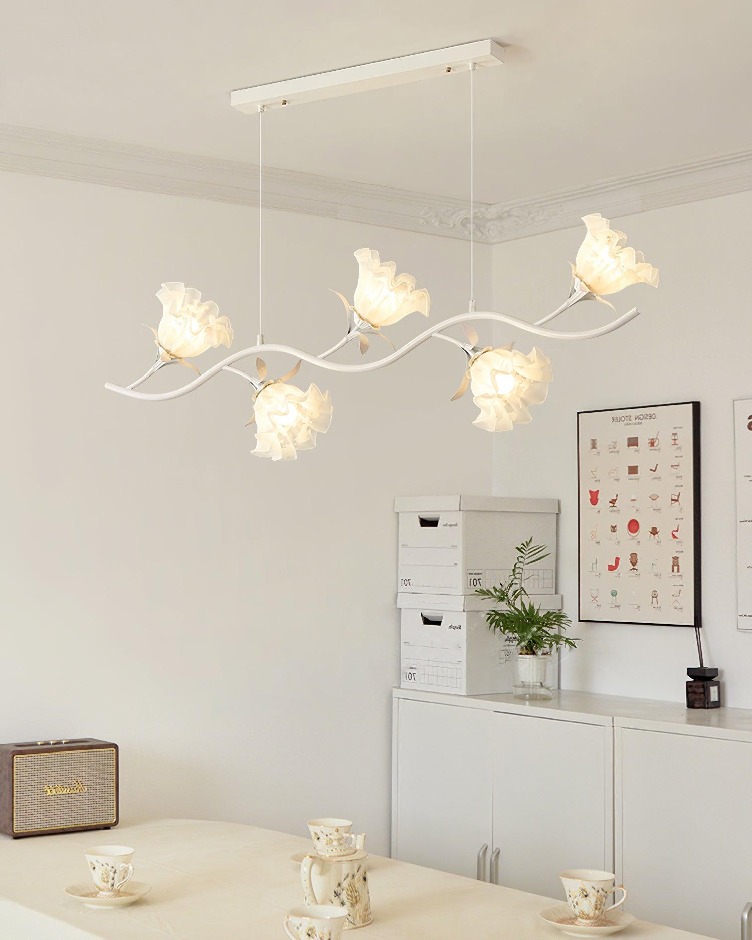 Lustra Chandelier Floral Glass - Letslighting