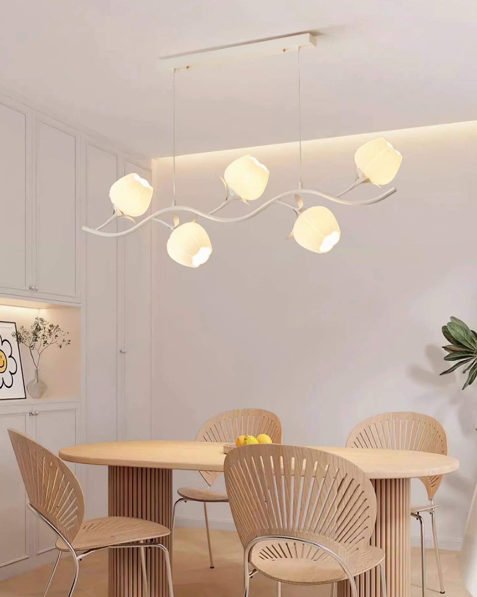 Lustra Chandelier Floral Glass - Letslighting