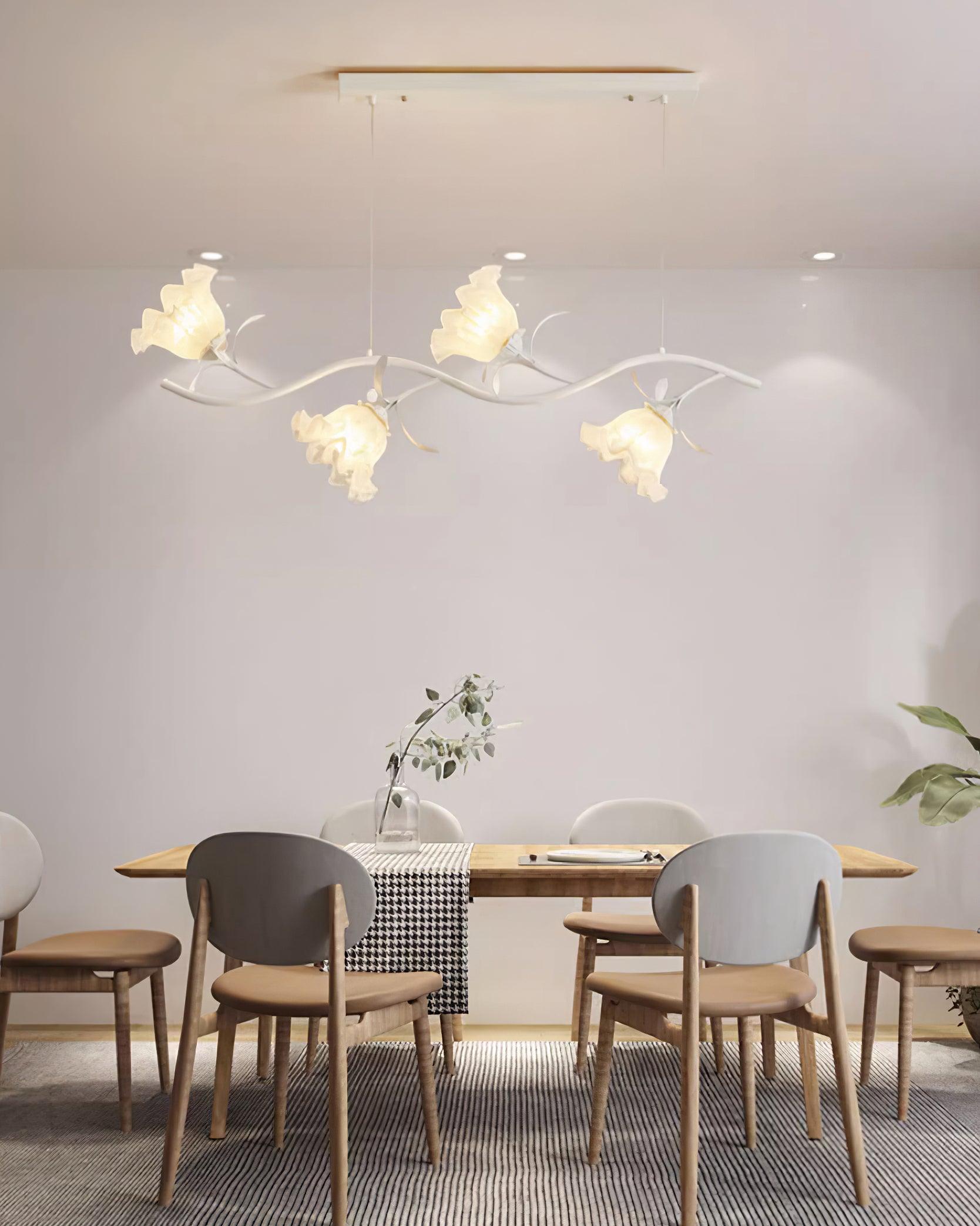 Lustra Chandelier Floral Glass - Letslighting
