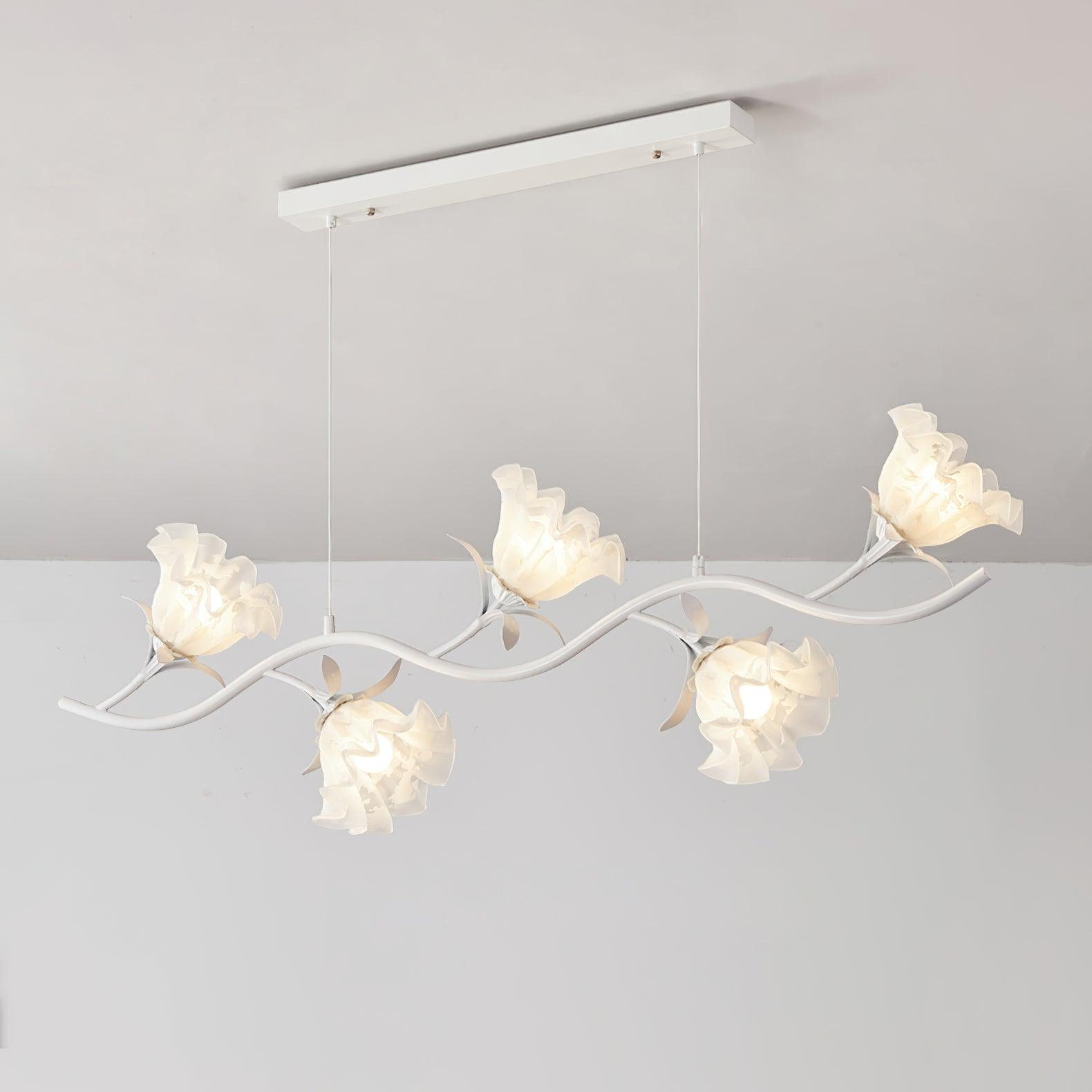 Lustra Chandelier Floral Glass - Letslighting