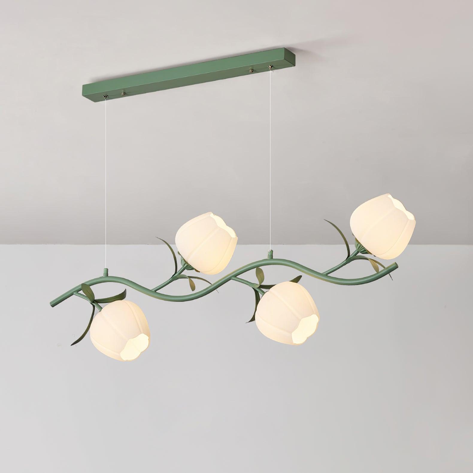 Lustra Chandelier Floral Glass - Letslighting