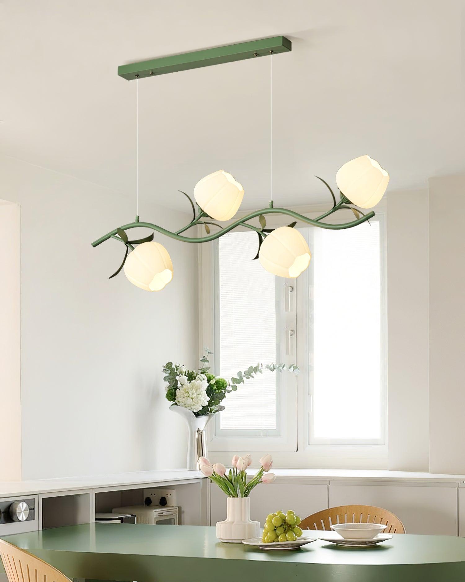 Lustra Chandelier Floral Glass - Letslighting