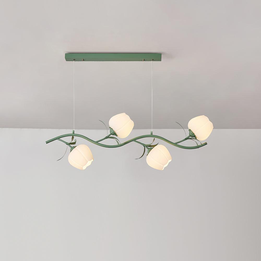 Lustra Chandelier Floral Glass - Letslighting