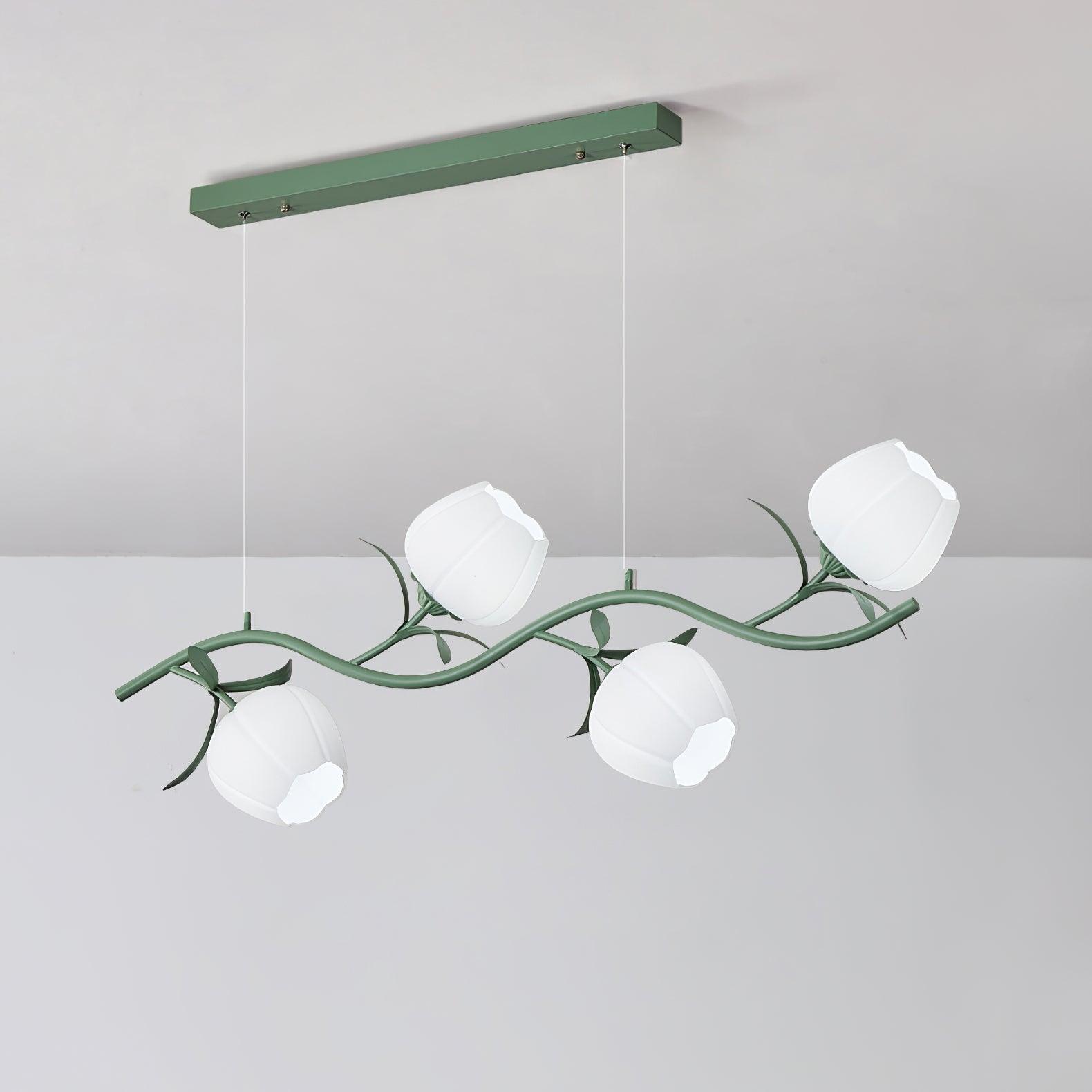 Lustra Chandelier Floral Glass - Letslighting
