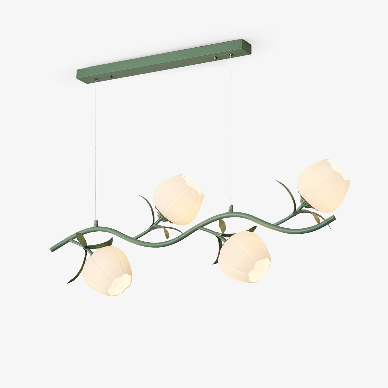 Lustra Chandelier Floral Glass - Letslighting