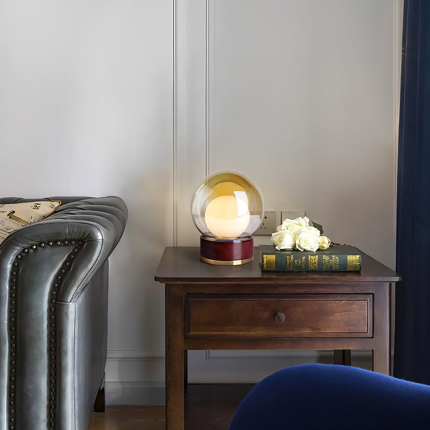 Liro Wood Artistic Table lamp - Letslighting