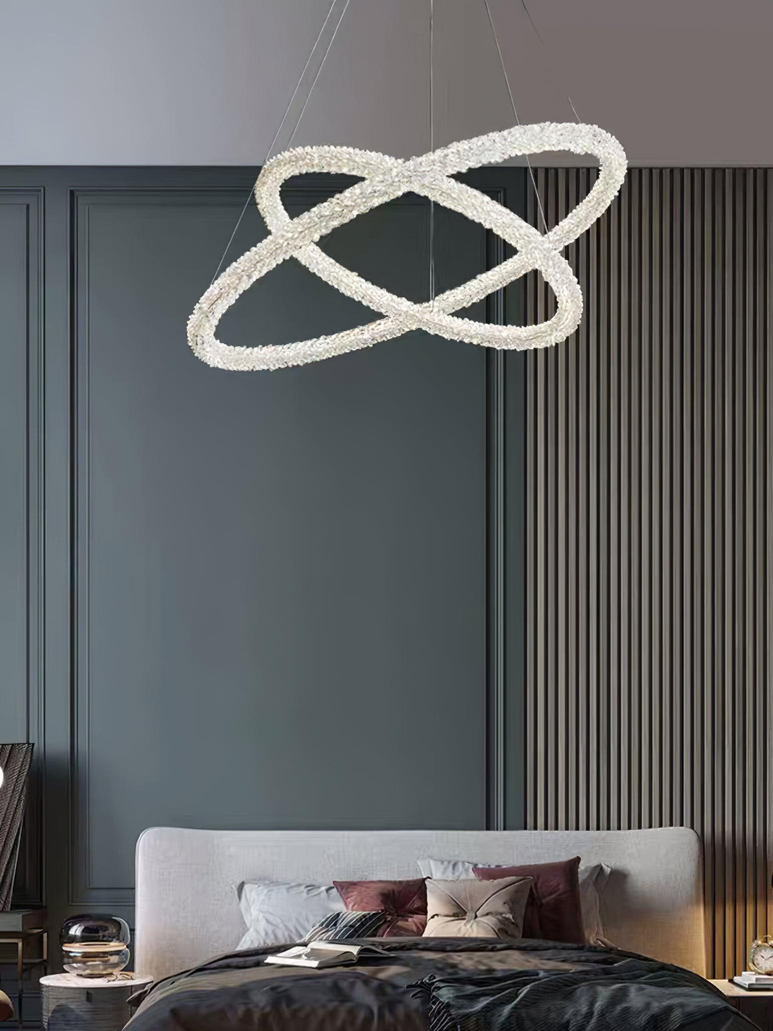 Lustra Chandelier Ring Crystal LED - Letslighting