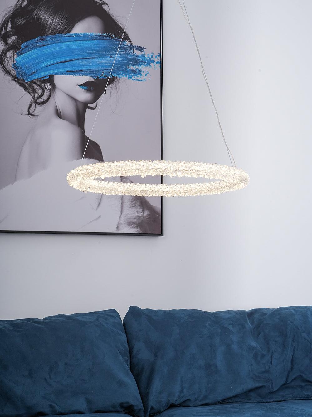 Lustra Chandelier Ring Crystal LED - Letslighting