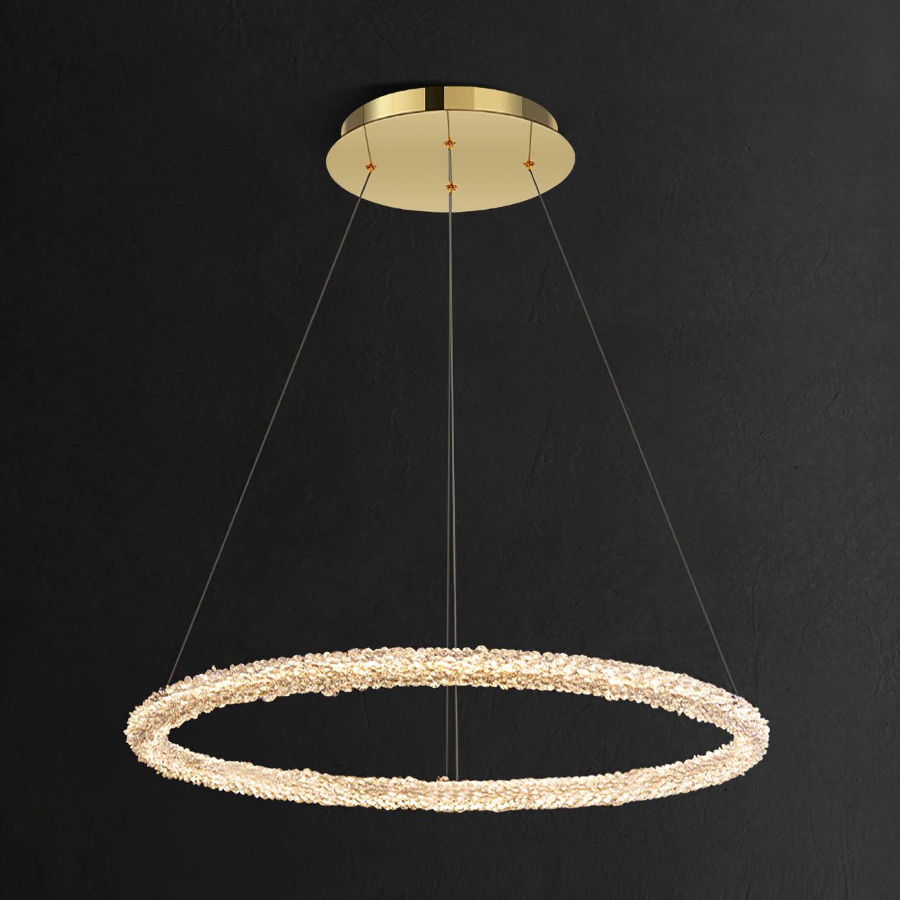Lustra Chandelier Ring Crystal LED - Letslighting