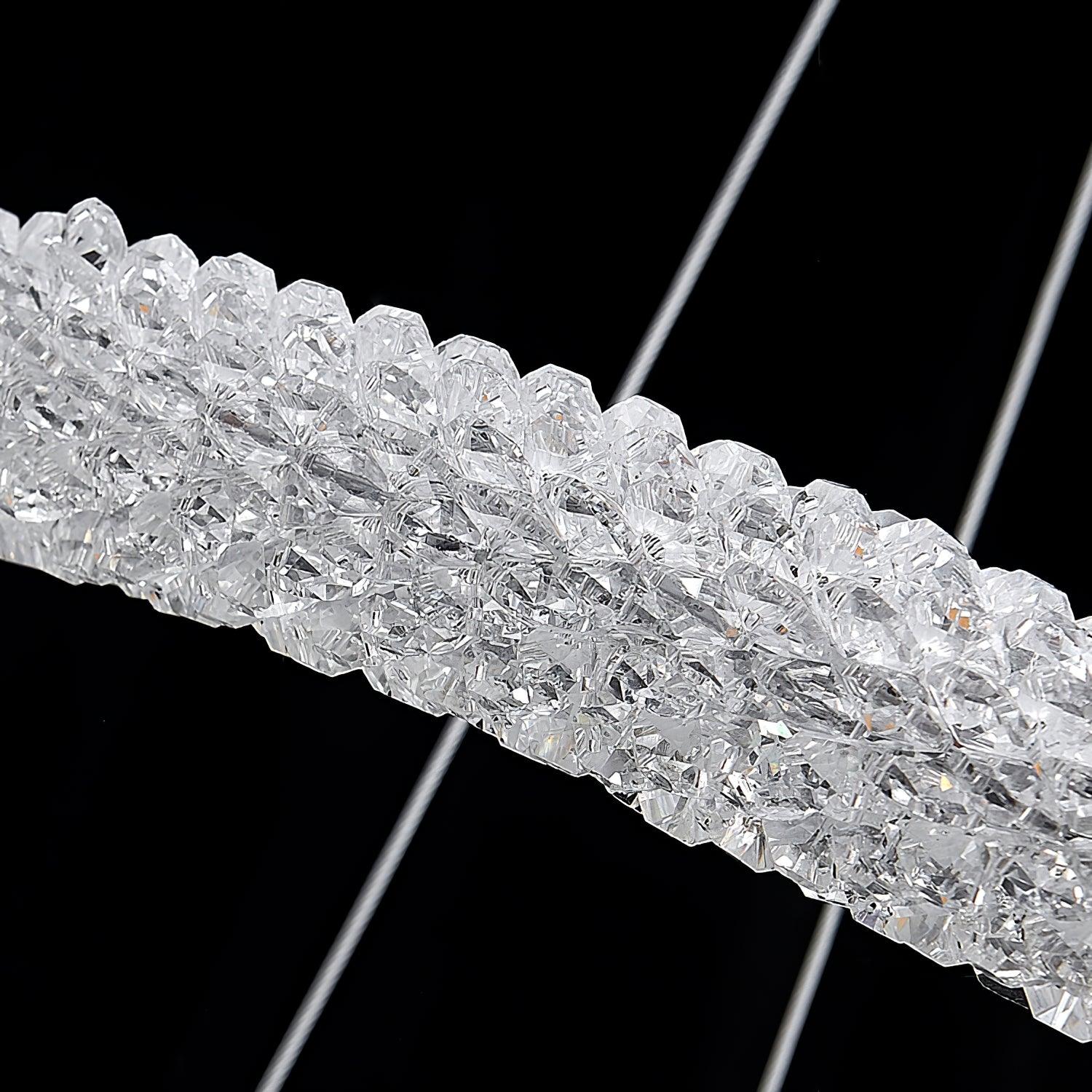 Lustra Chandelier Ring Crystal LED - Letslighting