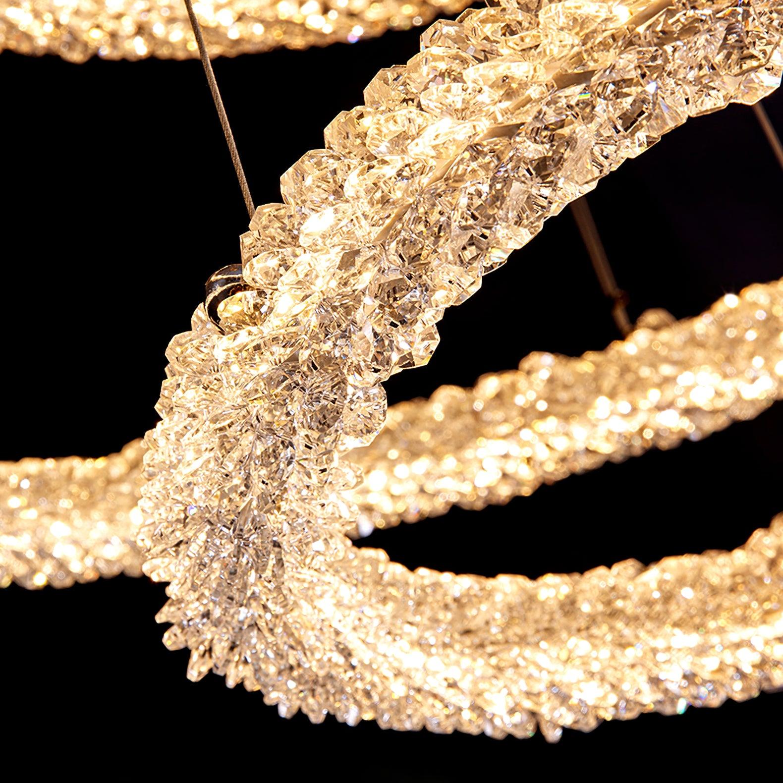 Lustra Chandelier Ring Crystal LED - Letslighting