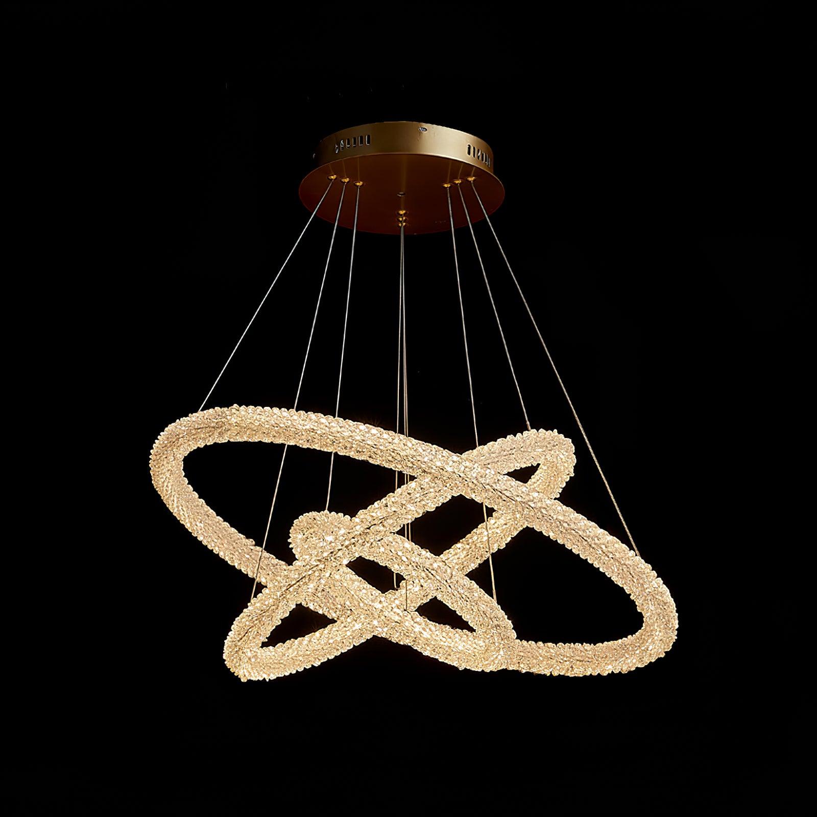 Lustra Chandelier Ring Crystal LED - Letslighting