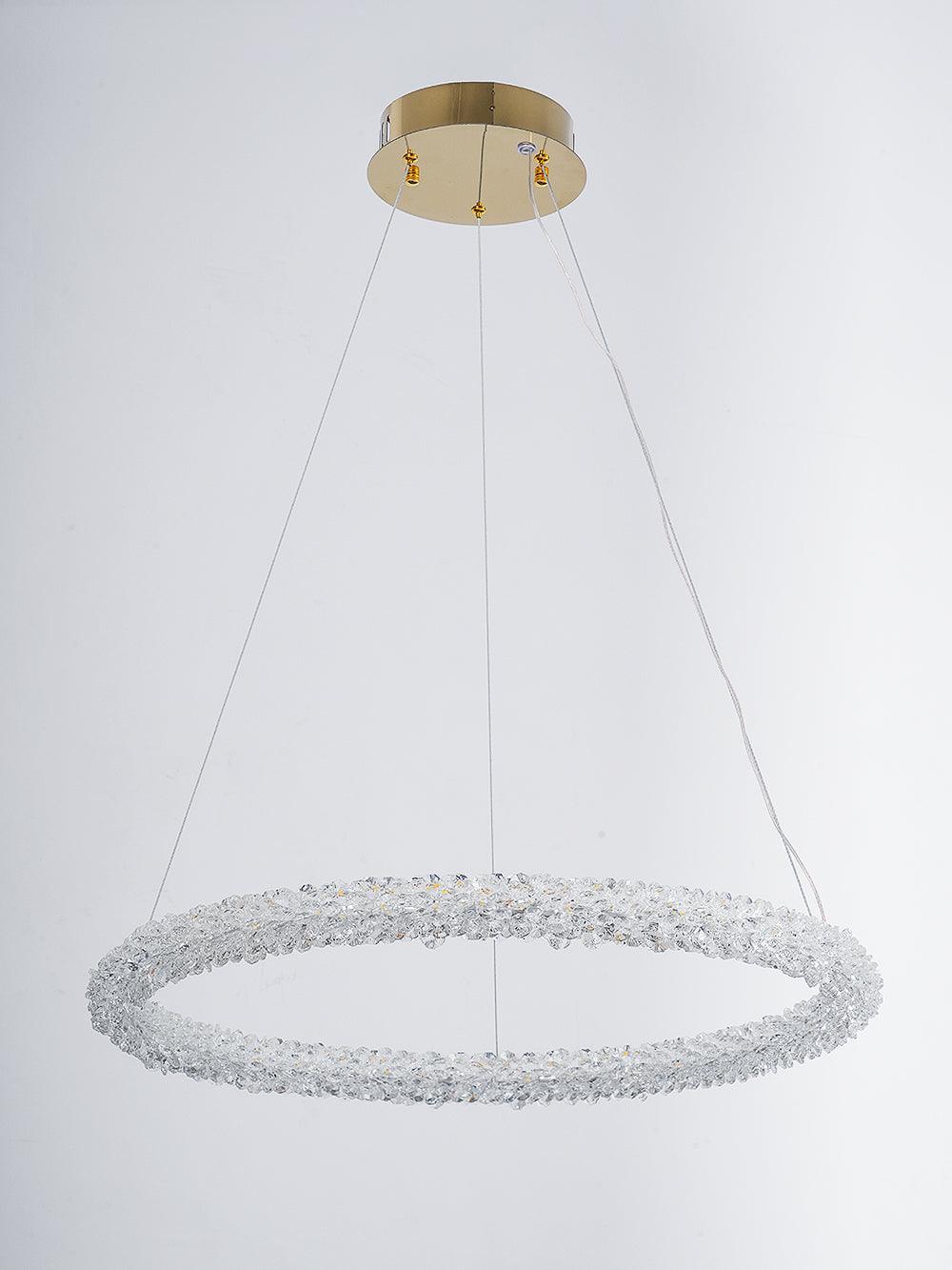 Lustra Chandelier Ring Crystal LED - Letslighting