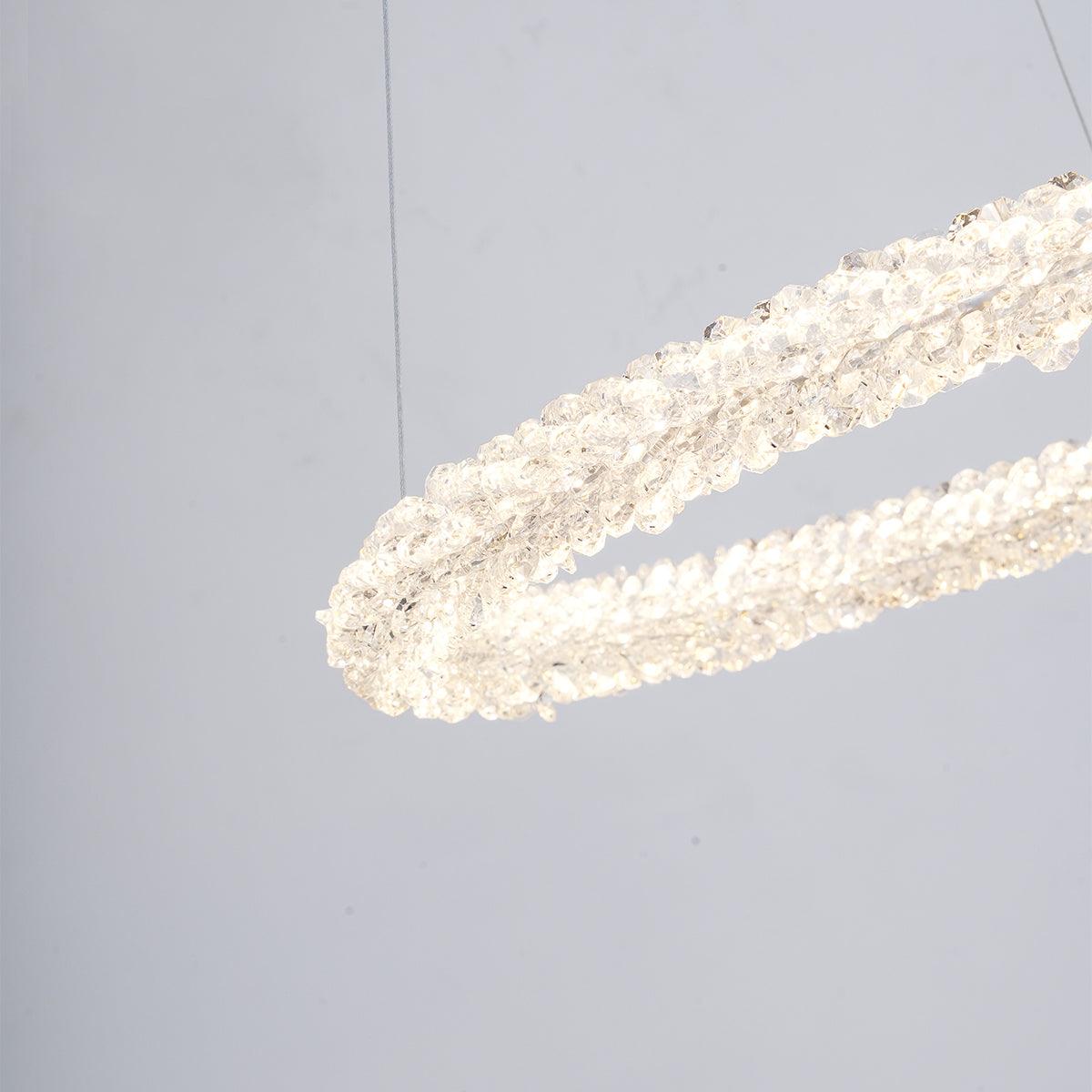 Lustra Chandelier Ring Crystal LED - Letslighting