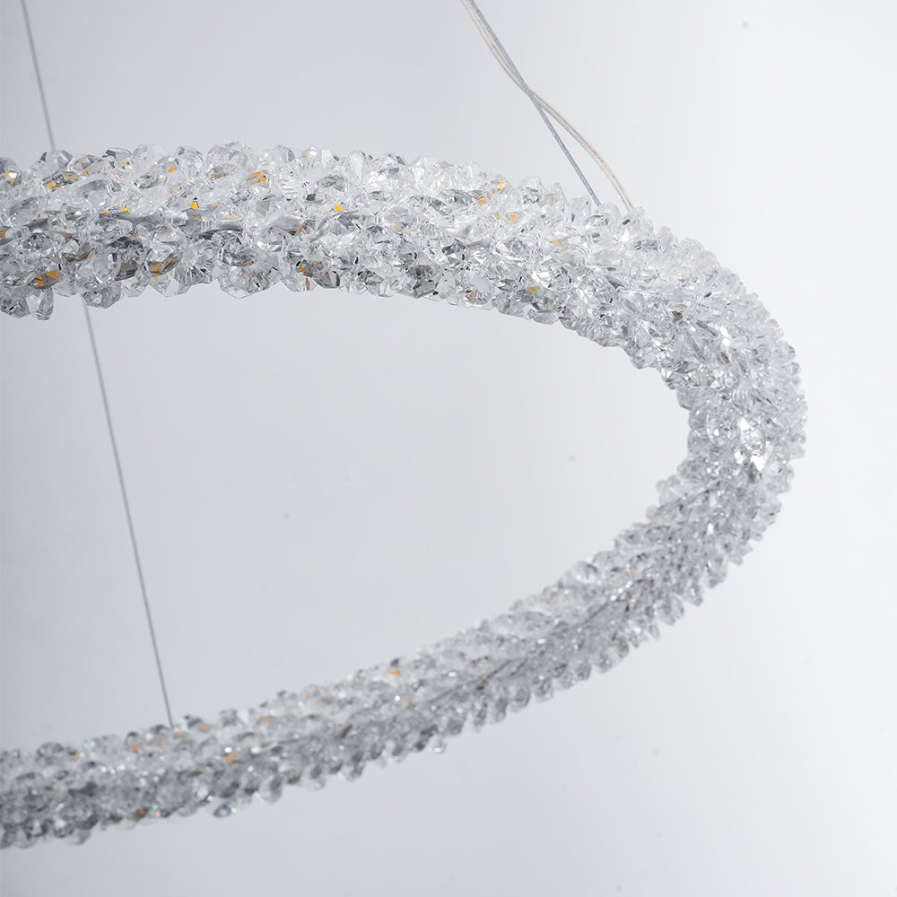 Lustra Chandelier Ring Crystal LED - Letslighting