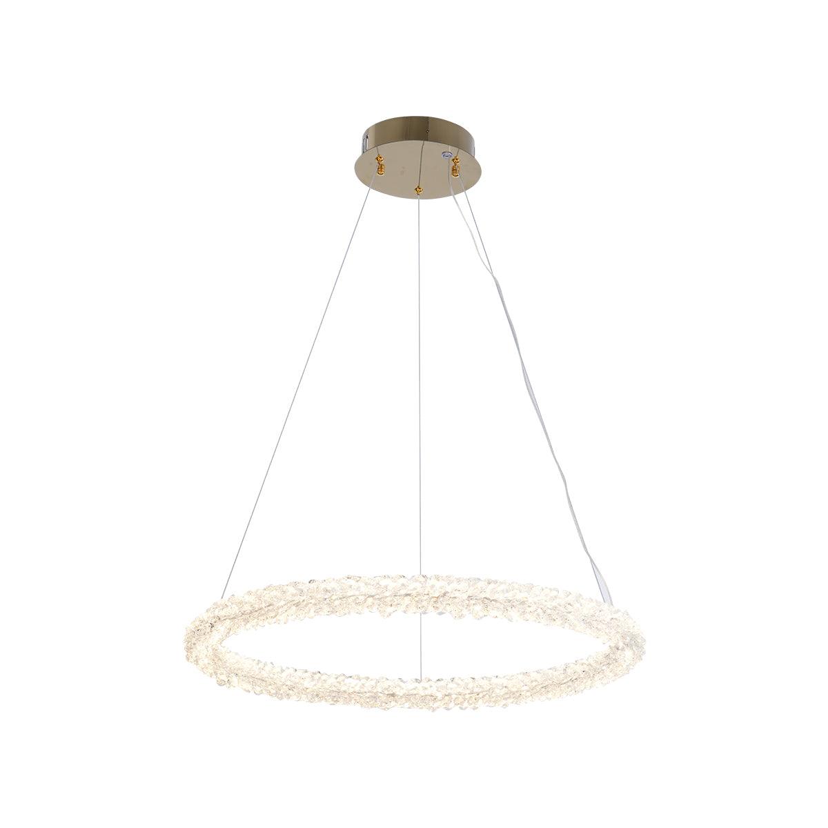 Lustra Chandelier Ring Crystal LED - Letslighting