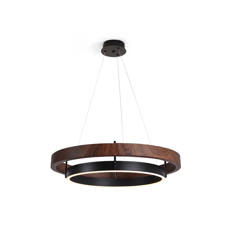 Muto Ring Wood Chandelier - Letslighting