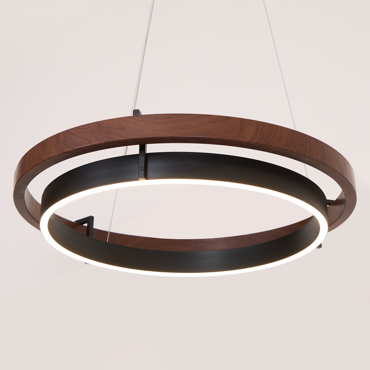 Muto Ring Wood Chandelier - Letslighting