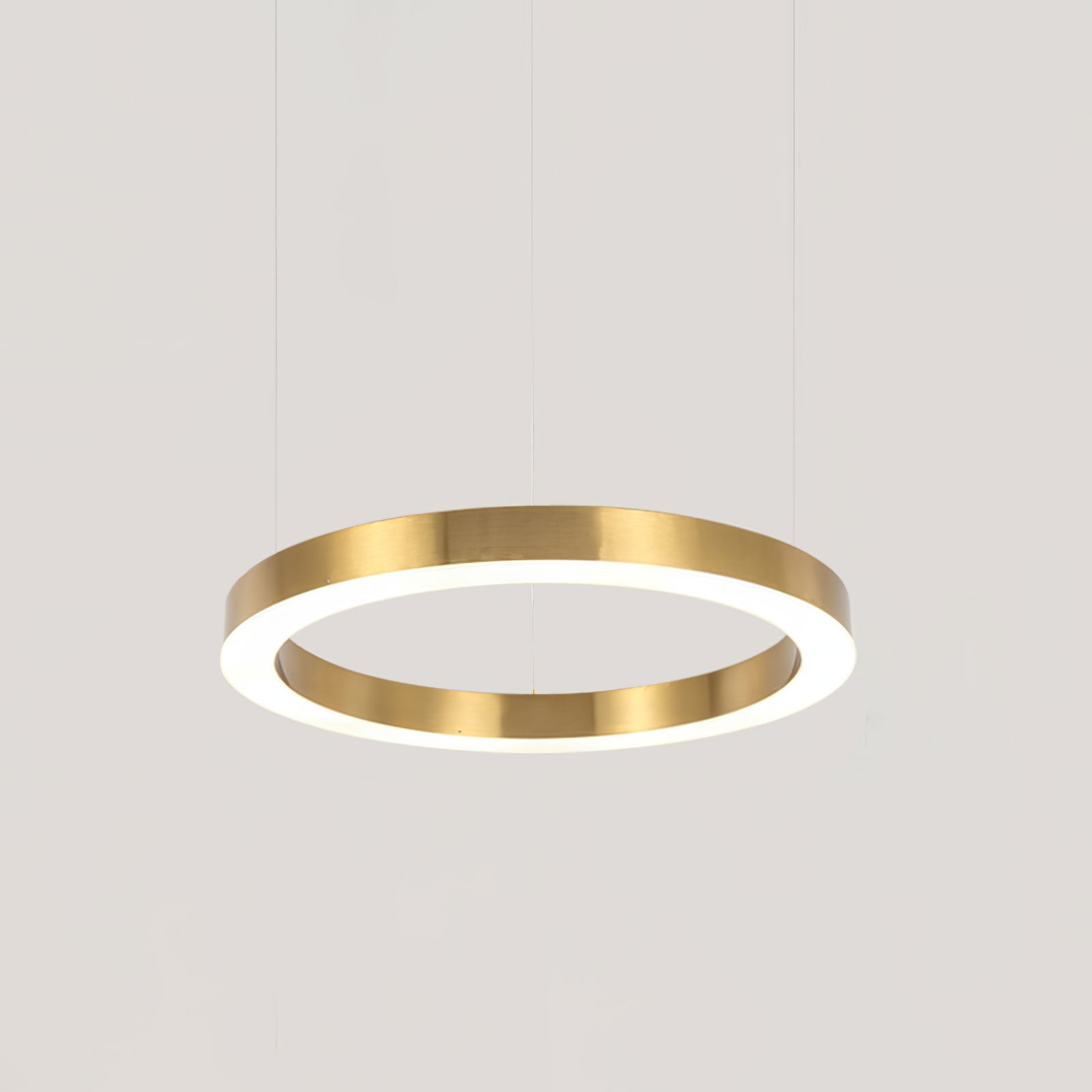 Lustra Pendant Light LED Ring Gold Modern 3-Ring - Letslighting