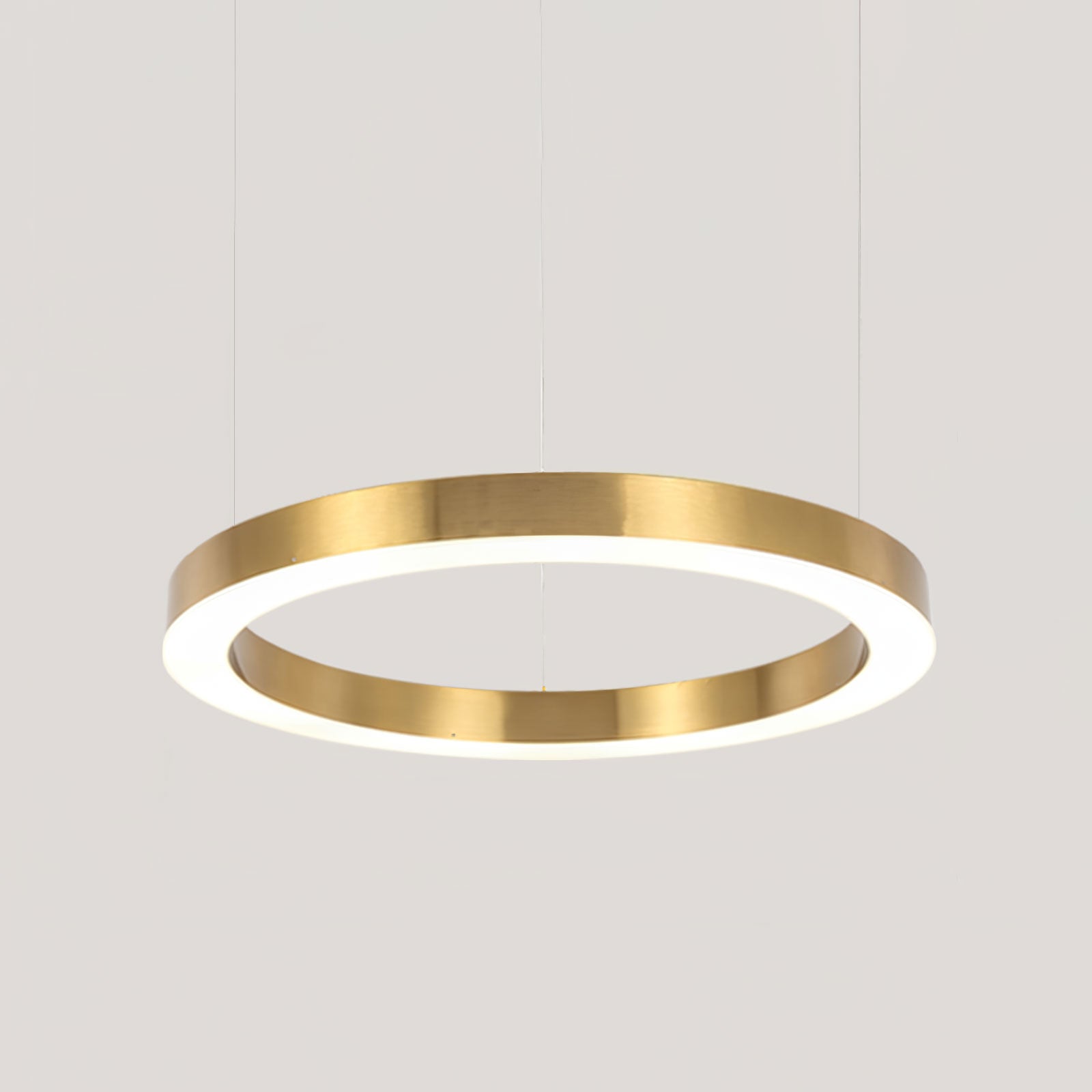 Lustra Pendant Light LED Ring Gold Modern 3-Ring - Letslighting