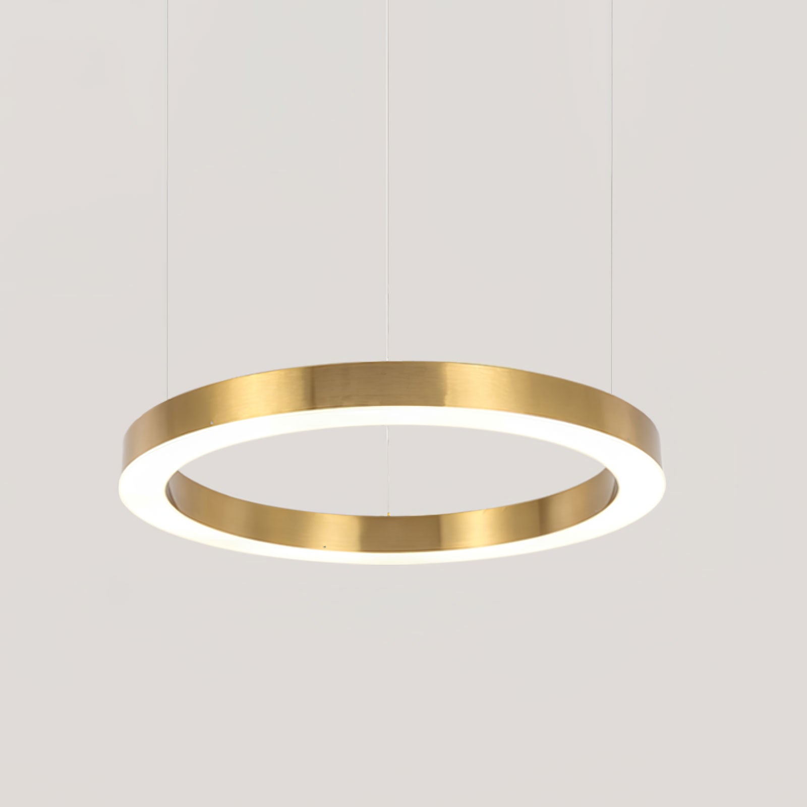 Lustra Pendant Light LED Ring Gold Modern 3-Ring - Letslighting