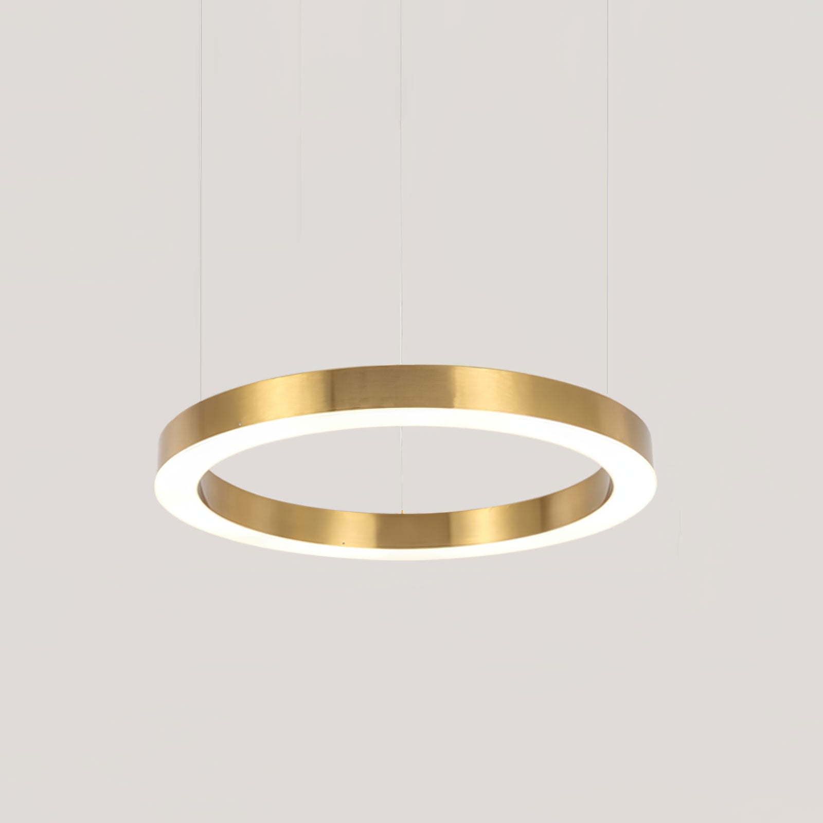 Lustra Pendant Light LED Ring Gold Modern 3-Ring - Letslighting