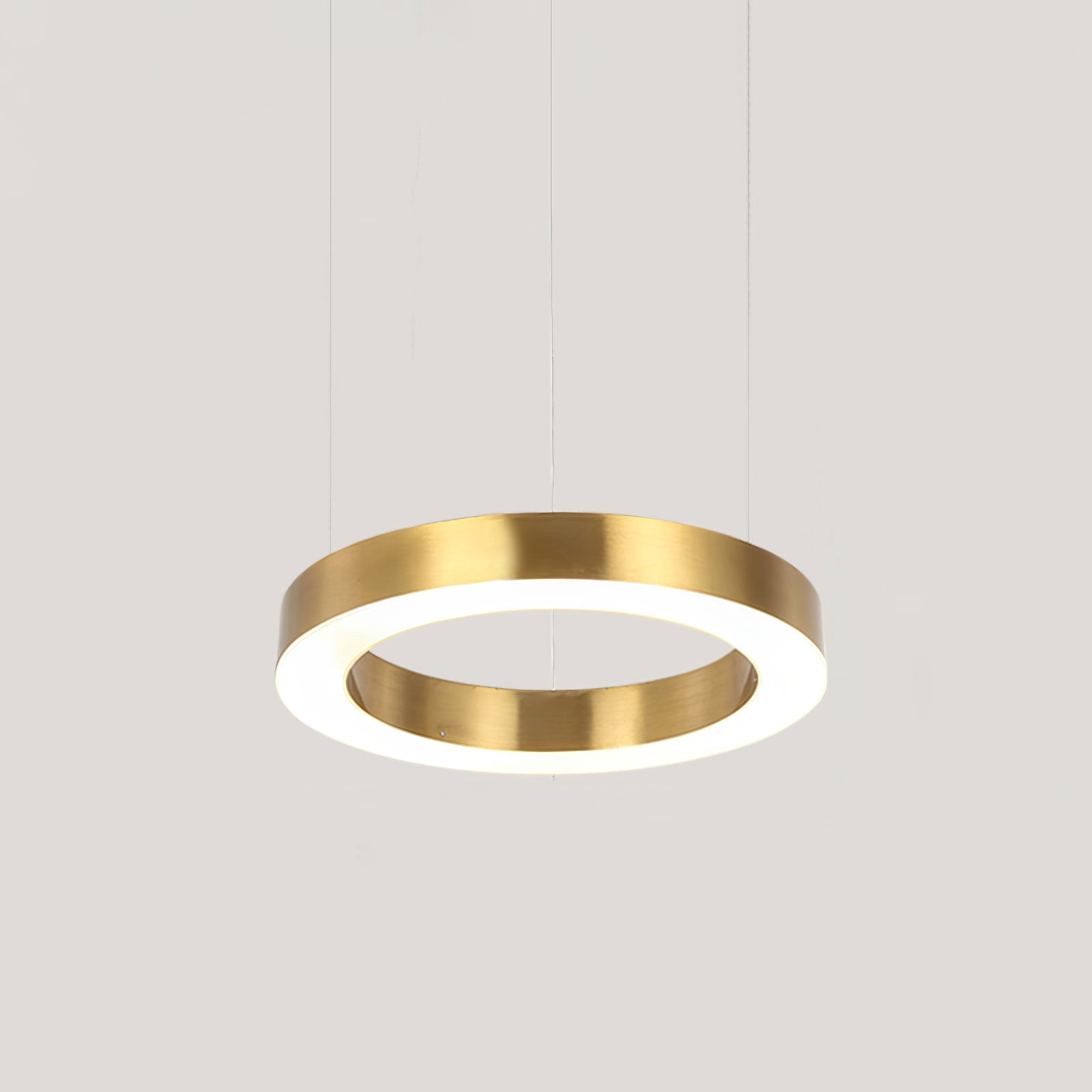 Lustra Pendant Light LED Ring Gold Modern 3-Ring - Letslighting