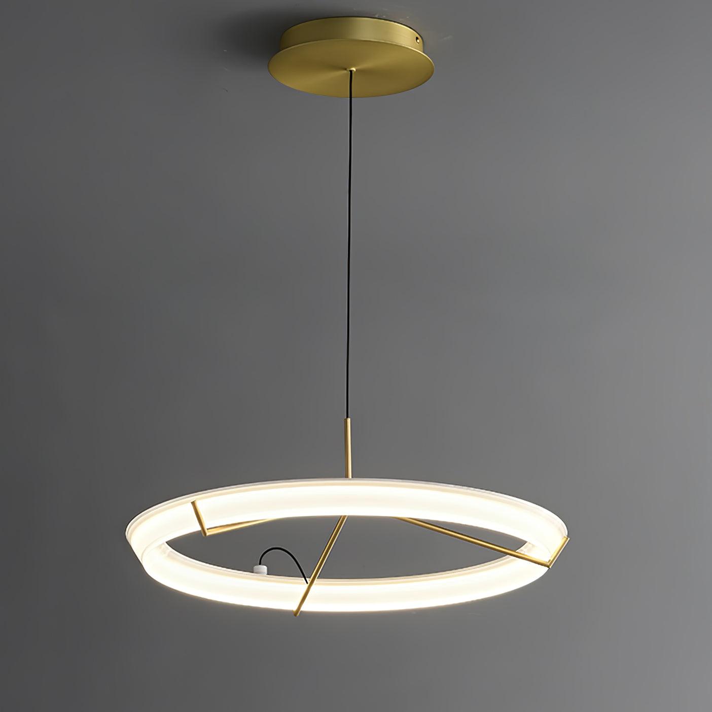 Lustra Chandelier Modern Stainless Steel Ring - Letslighting