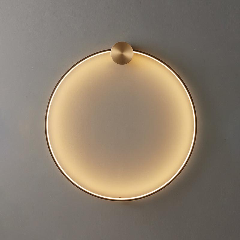 Maisie Wall Light Modern Minimalist Ring Shaped LED Brass - Letslighting