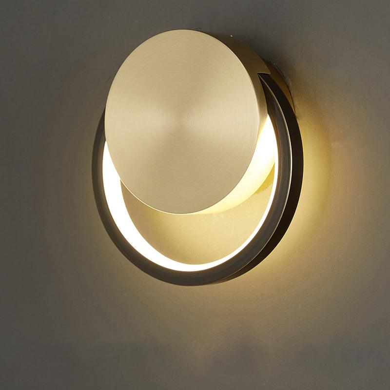 Maisie Wall Light Modern Minimalist Ring Shaped LED Brass - Letslighting