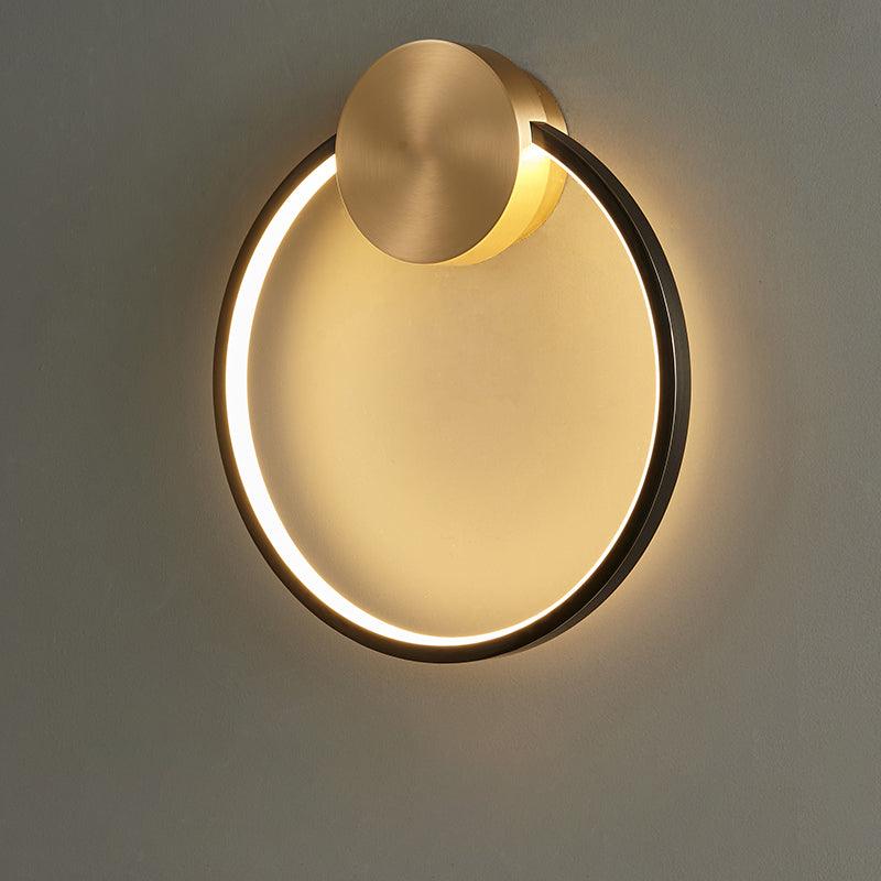 Maisie Wall Light Modern Minimalist Ring Shaped LED Brass - Letslighting