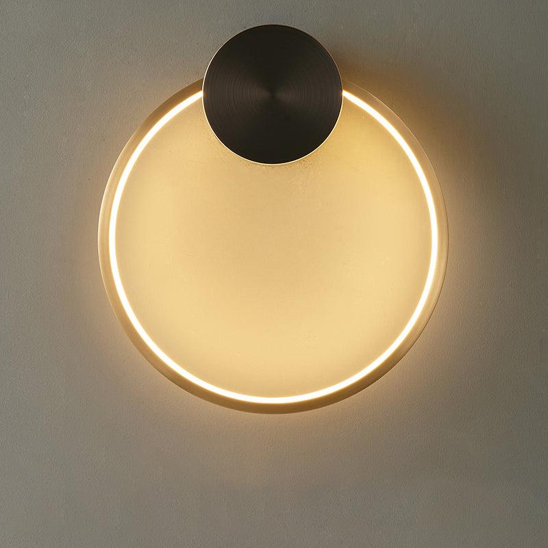 Maisie Wall Light Modern Minimalist Ring Shaped LED Brass - Letslighting