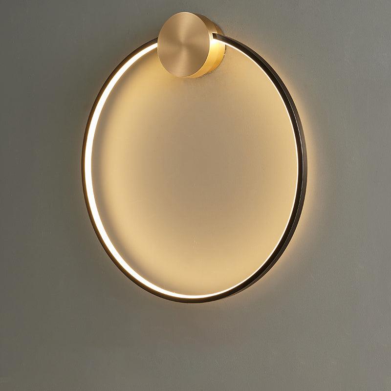 Maisie Wall Light Modern Minimalist Ring Shaped LED Brass - Letslighting