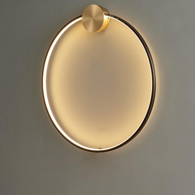Maisie Wall Light Modern Minimalist Ring Shaped LED Brass - Letslighting