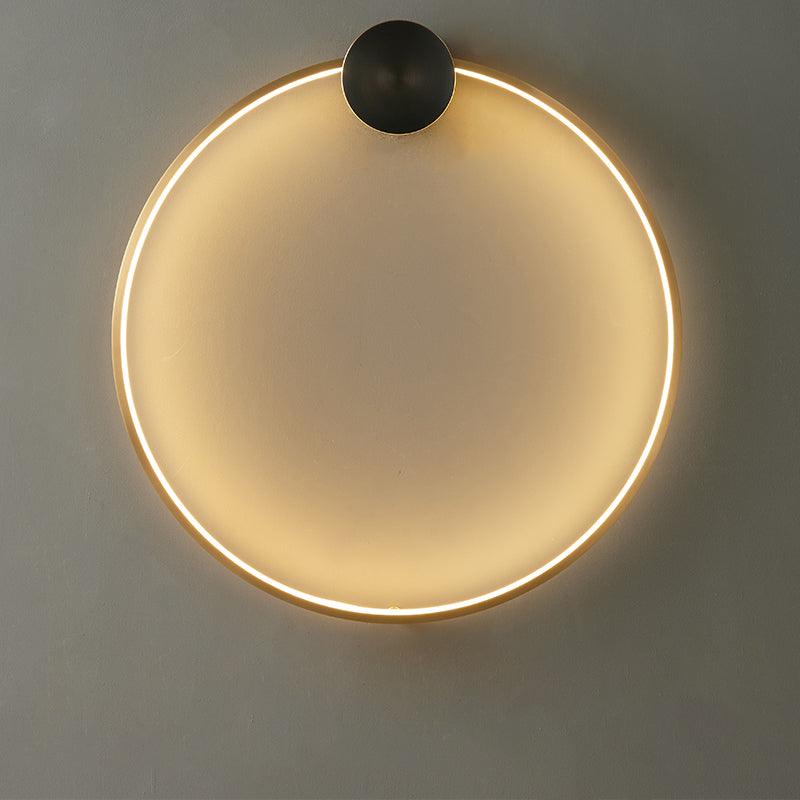 Maisie Wall Light Modern Minimalist Ring Shaped LED Brass - Letslighting
