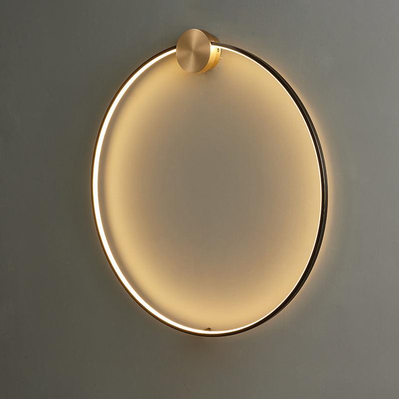 Maisie Wall Light Modern Minimalist Ring Shaped LED Brass - Letslighting