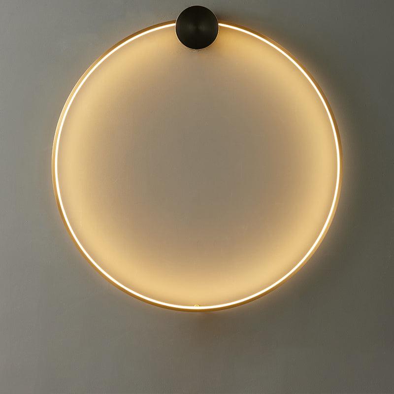 Maisie Wall Light Modern Minimalist Ring Shaped LED Brass - Letslighting