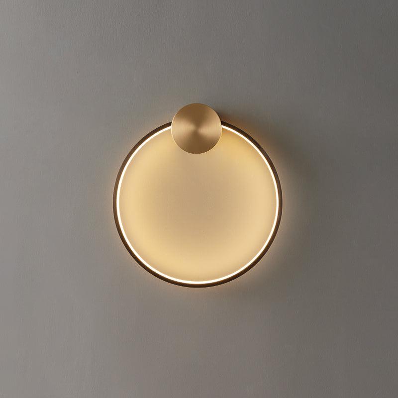 Maisie Wall Light Modern Minimalist Ring Shaped LED Brass - Letslighting