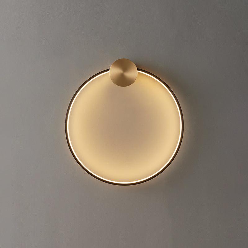 Maisie Wall Light Modern Minimalist Ring Shaped LED Brass - Letslighting