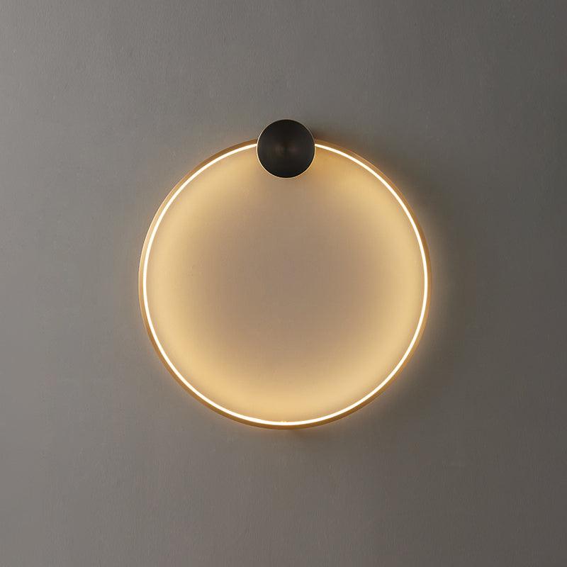 Maisie Wall Light Modern Minimalist Ring Shaped LED Brass - Letslighting