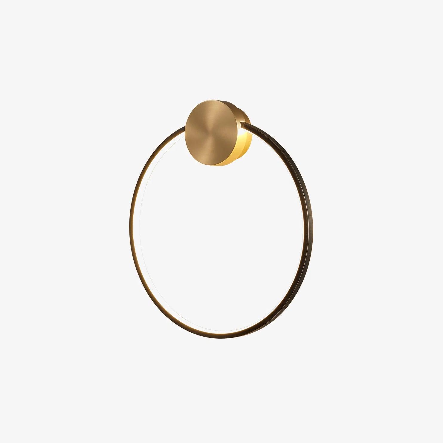 Maisie Wall Light Modern Minimalist Ring Shaped LED Brass - Letslighting
