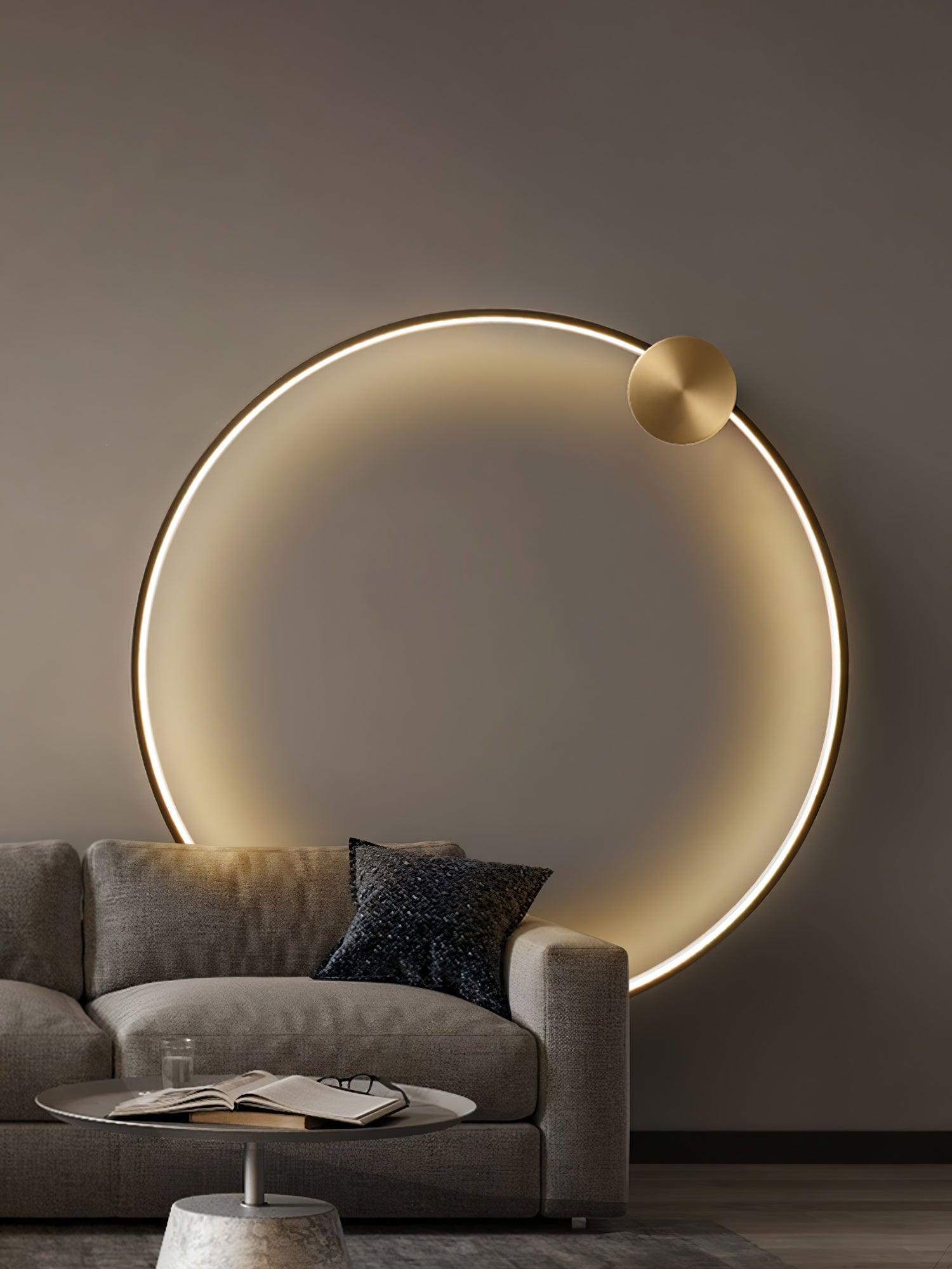 Maisie Wall Light Modern Minimalist Ring Shaped LED Brass - Letslighting