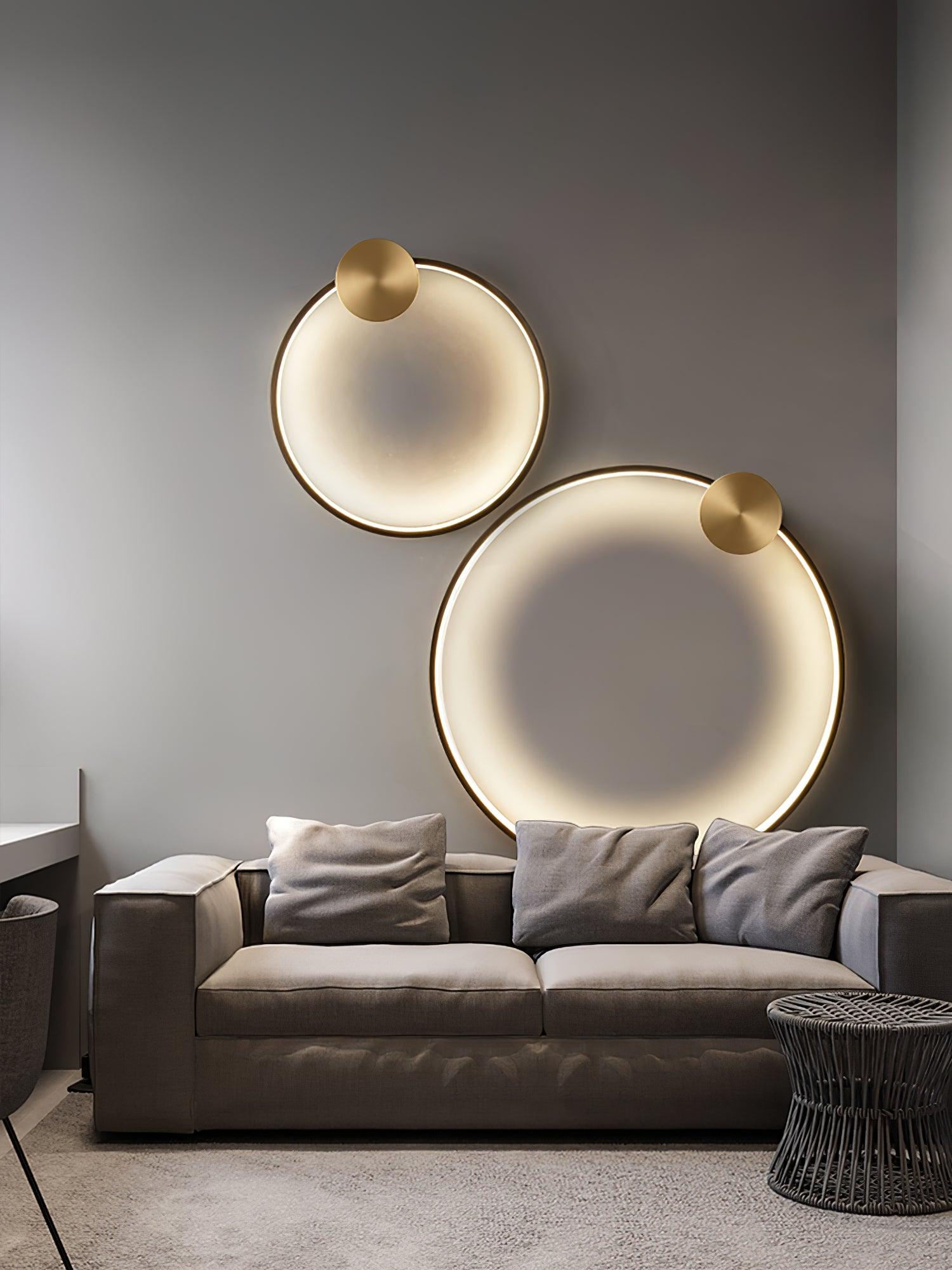 Maisie Wall Light Modern Minimalist Ring Shaped LED Brass - Letslighting
