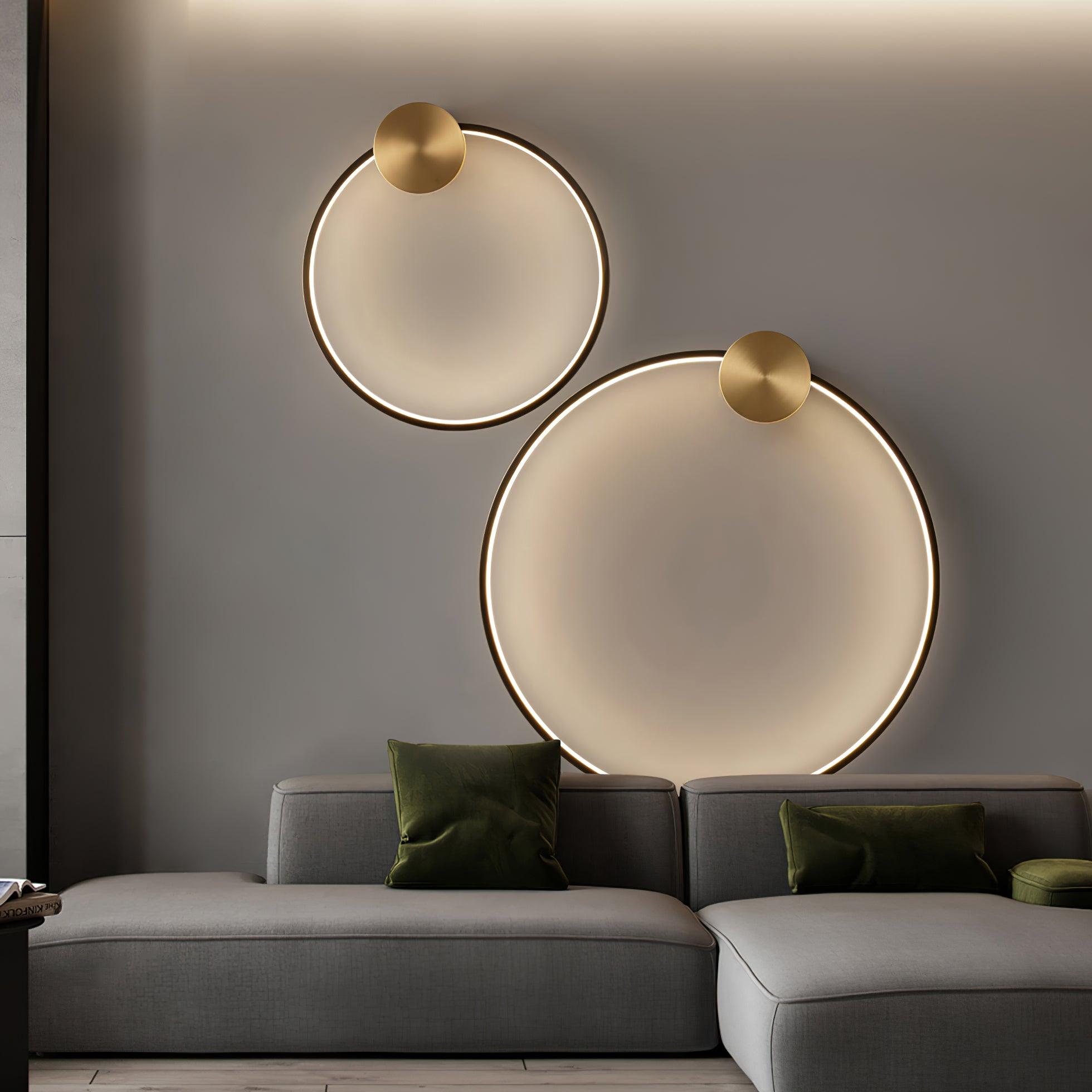 Maisie Wall Light Modern Minimalist Ring Shaped LED Brass - Letslighting