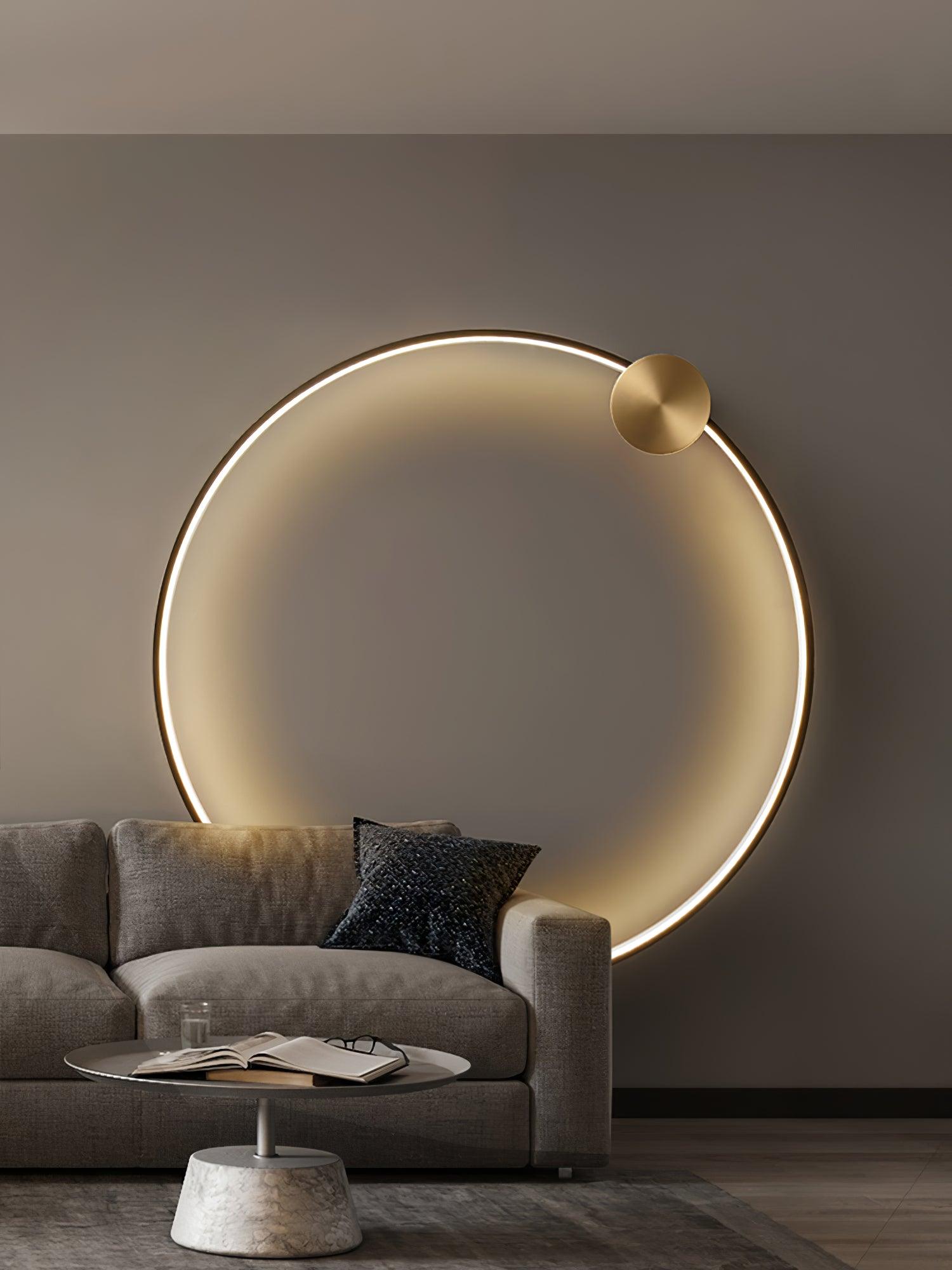 Maisie Wall Light Modern Minimalist Ring Shaped LED Brass - Letslighting